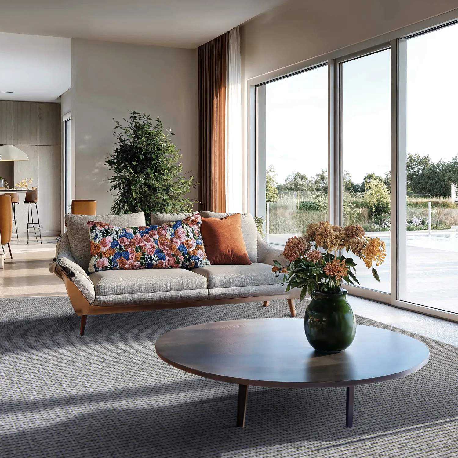 Indoor/Outdoor rug - Tromsø (anthracite)