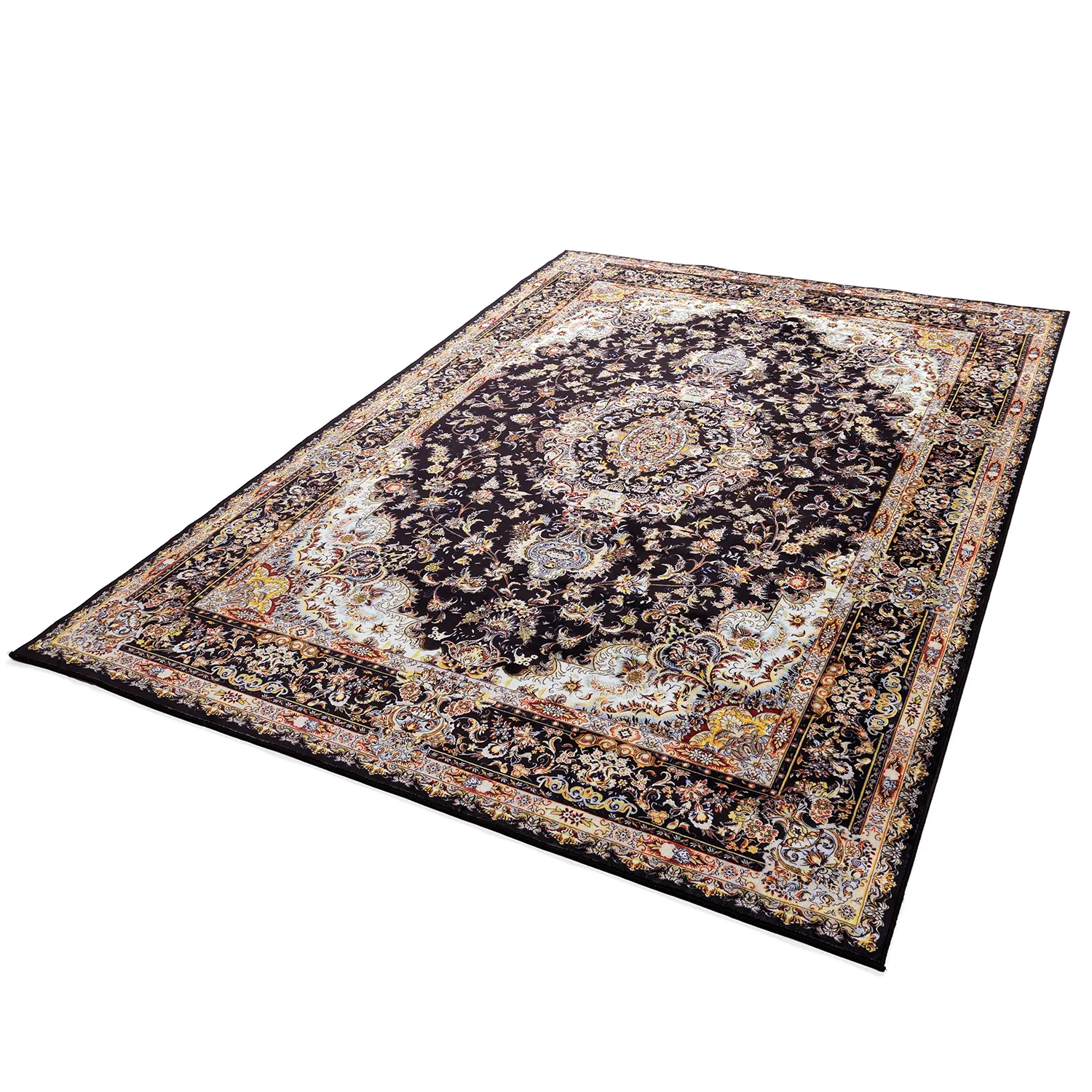 Wilton rug - Vakifli (black/multi)
