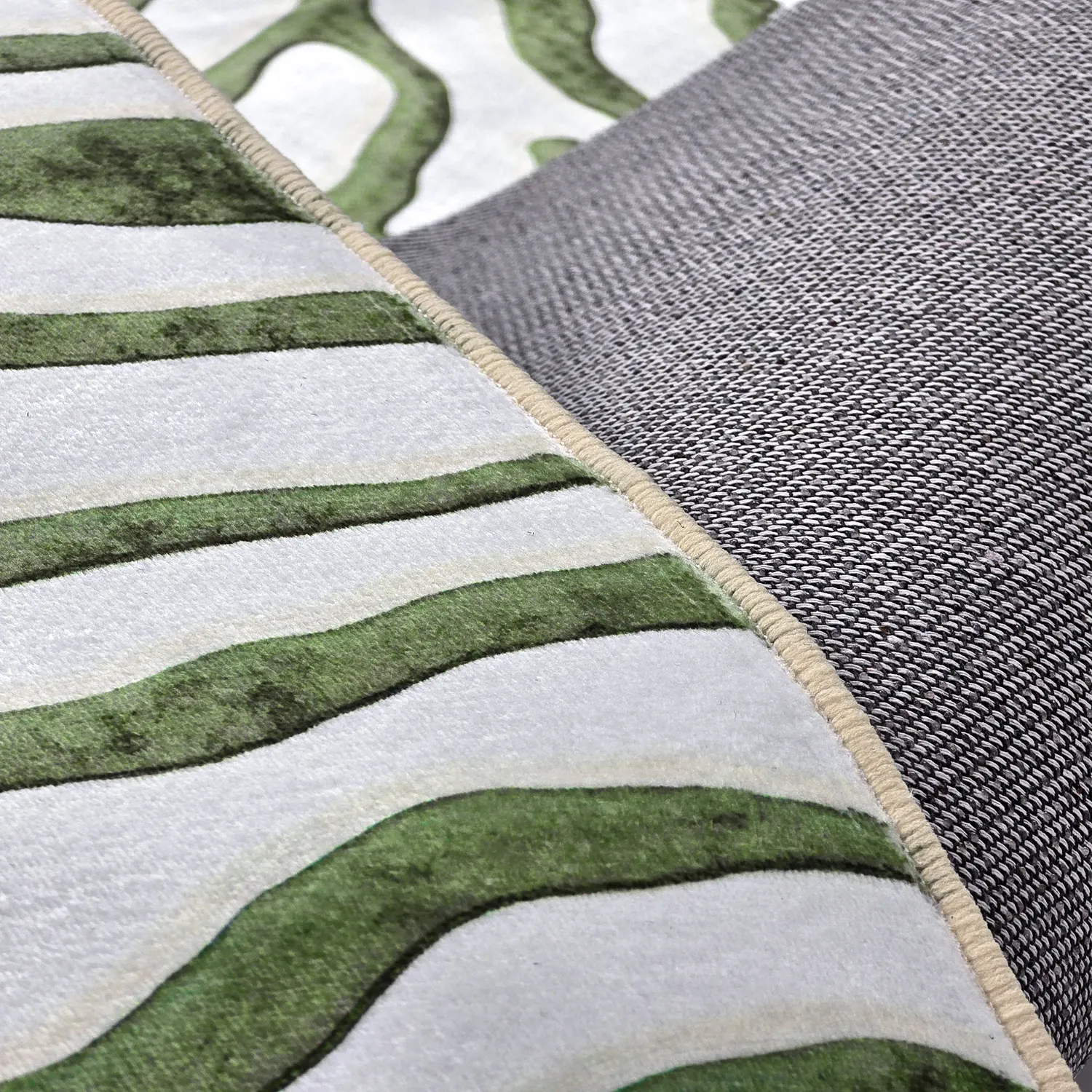 Wilton rug - Zebra (green)
