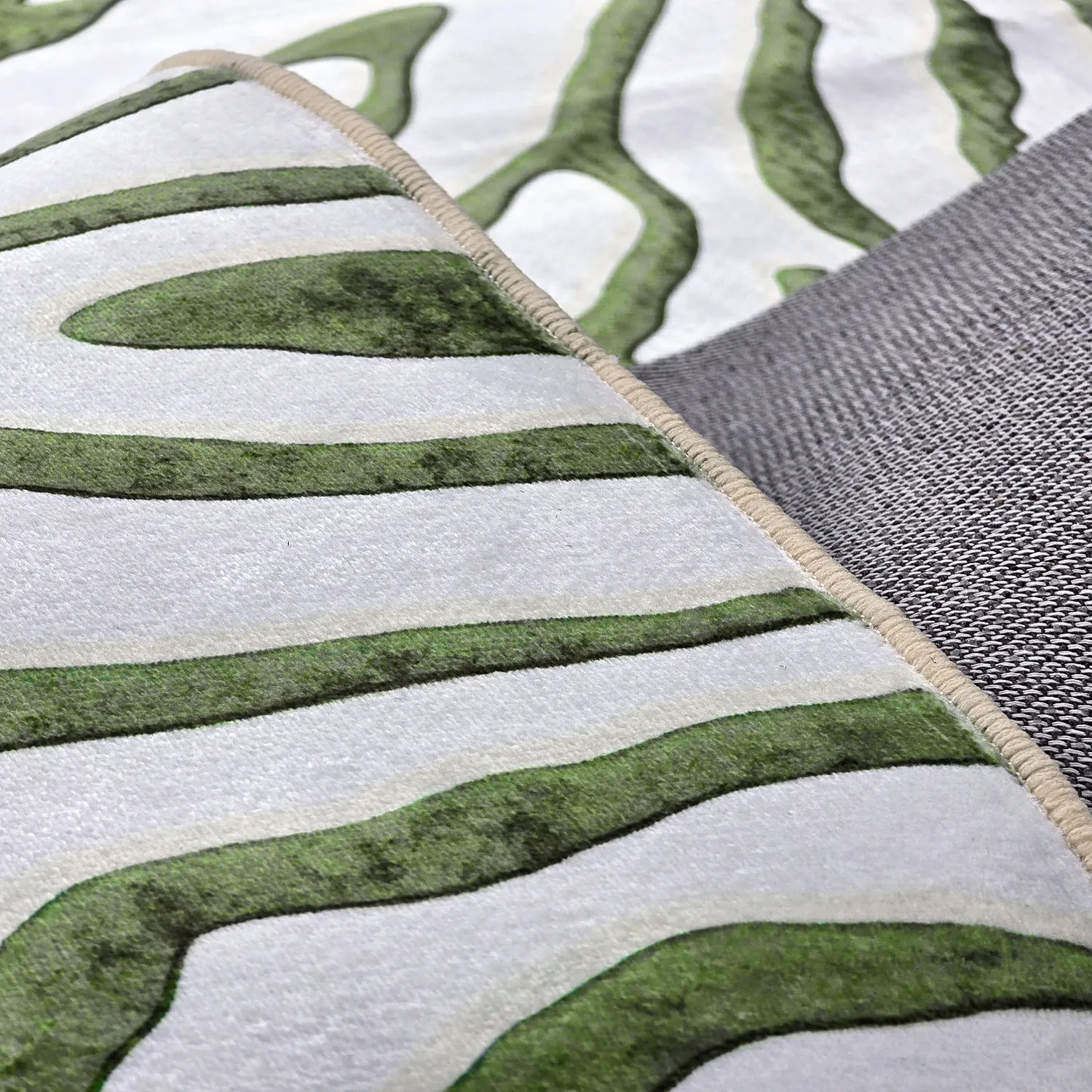 Wilton rug - Zebra (green)