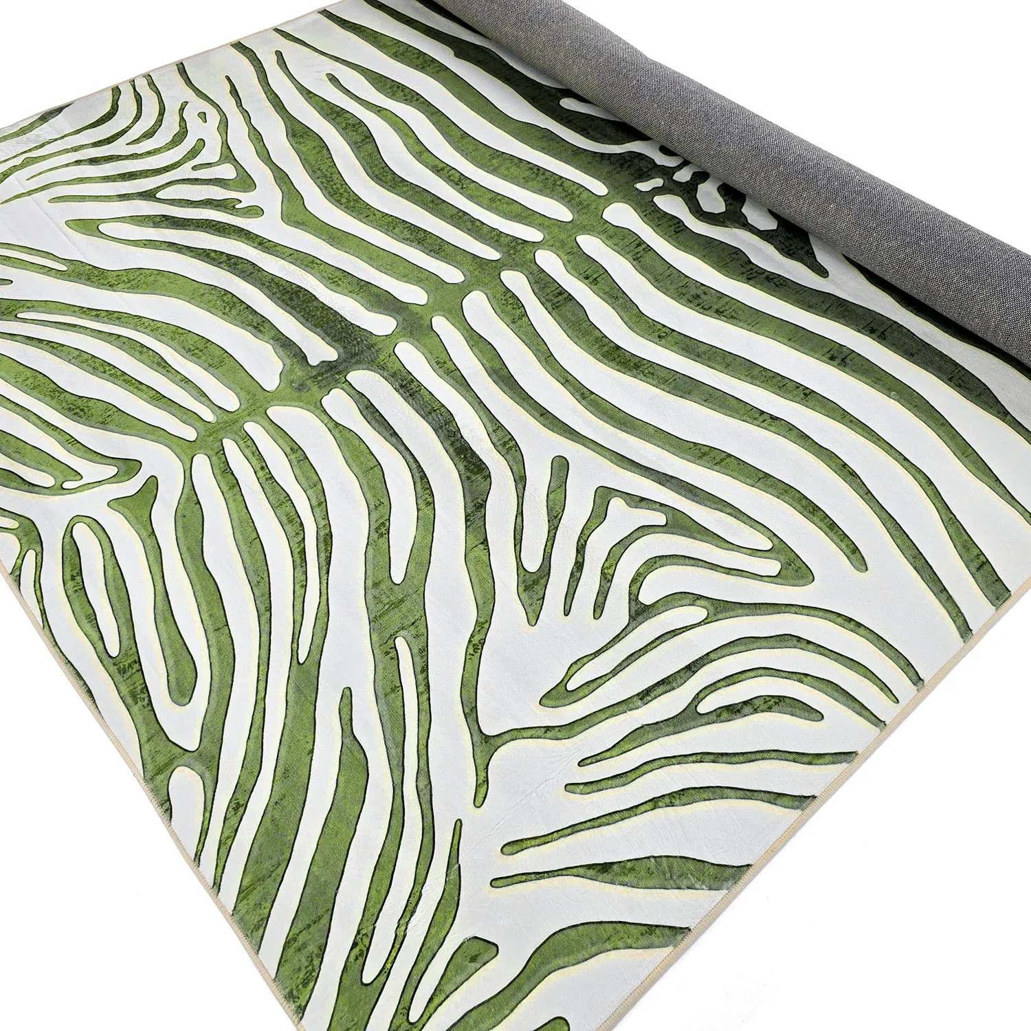 Wilton rug - Zebra (green)