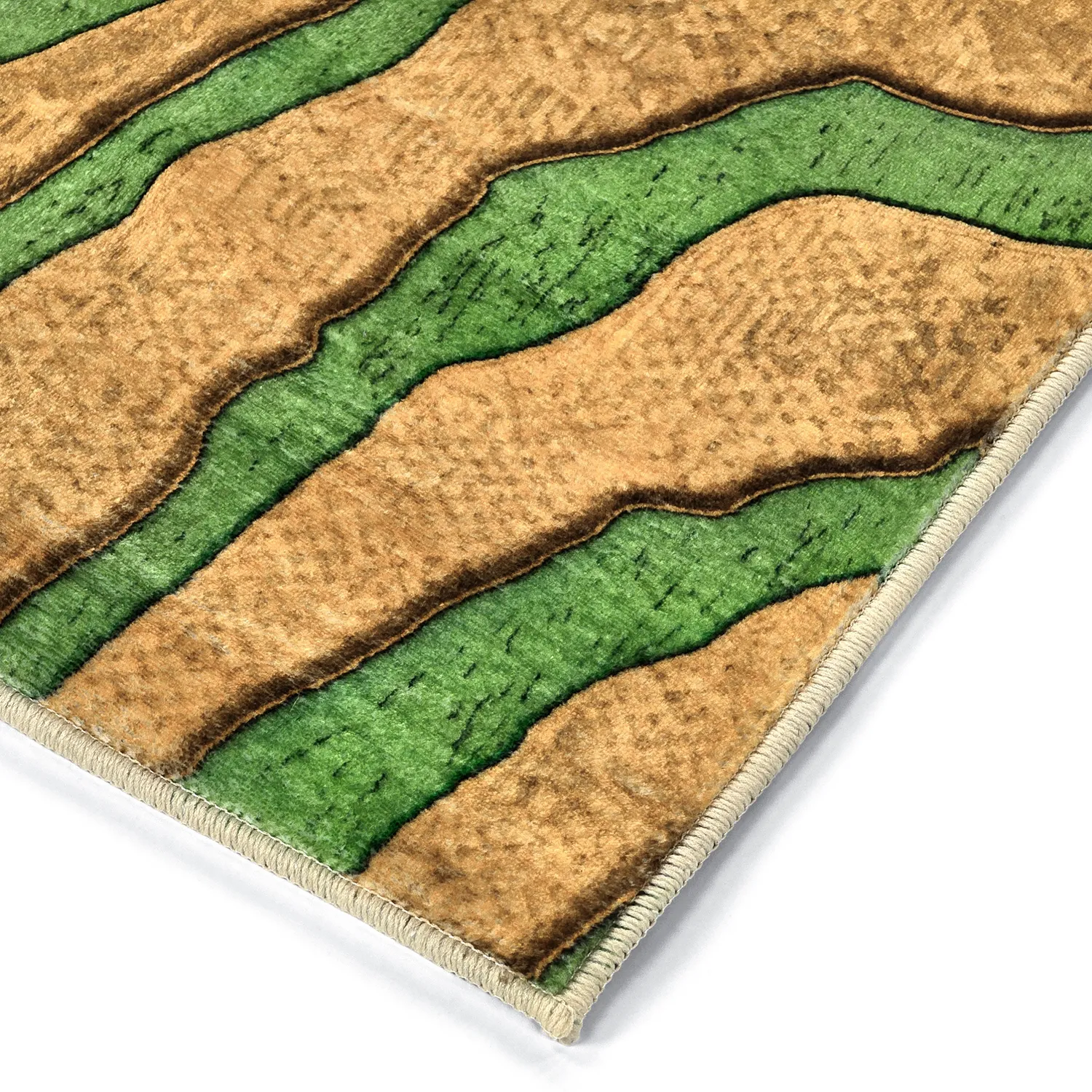 Wilton rug - Zebra (green/orange)