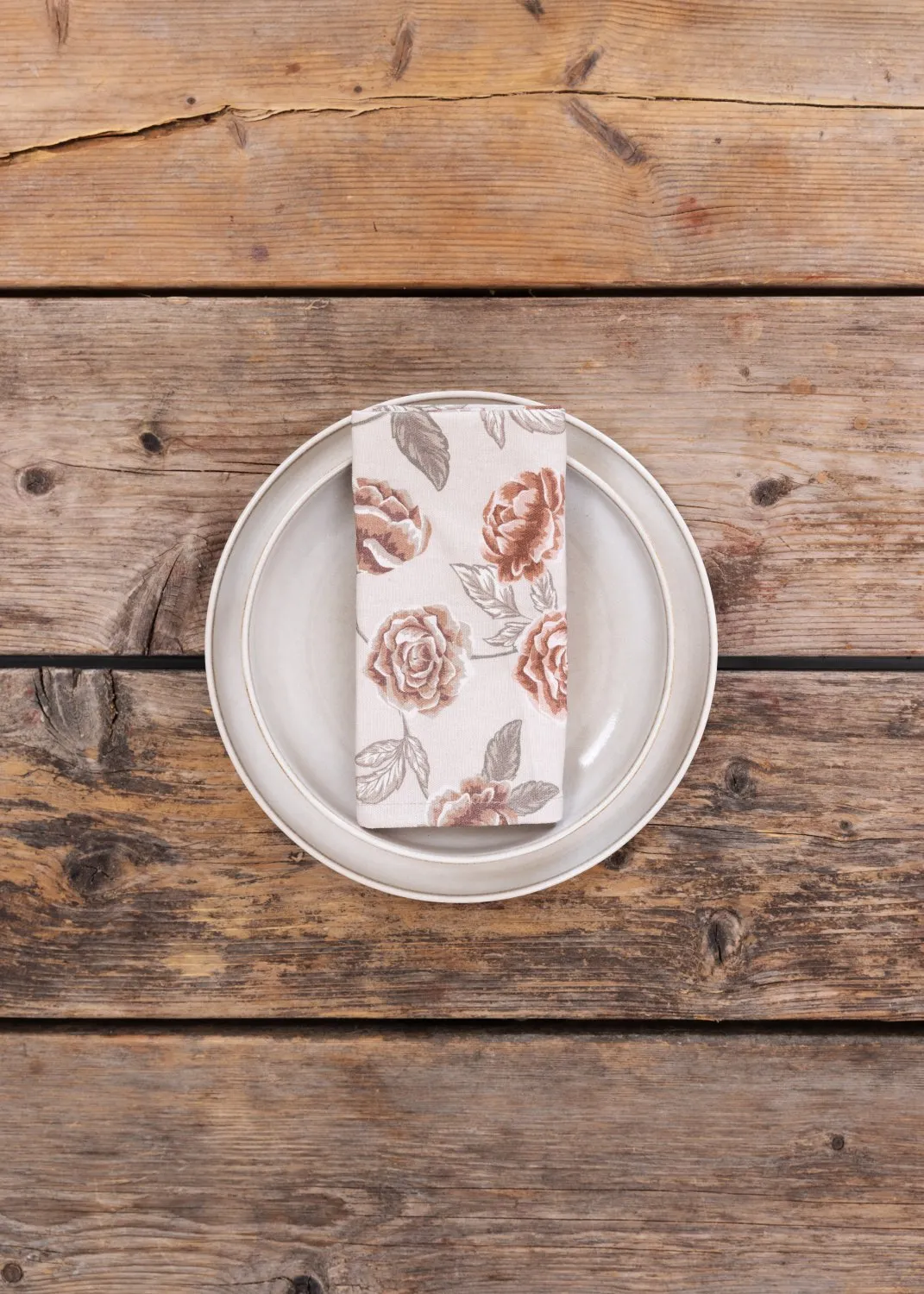 Napkins 4-pack - Wreath (pink)
