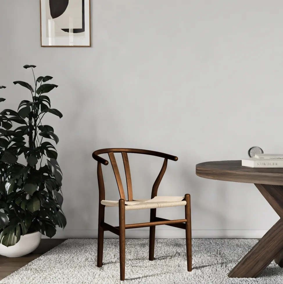 Chair - Alta (walnut/beige) - 2 pcs