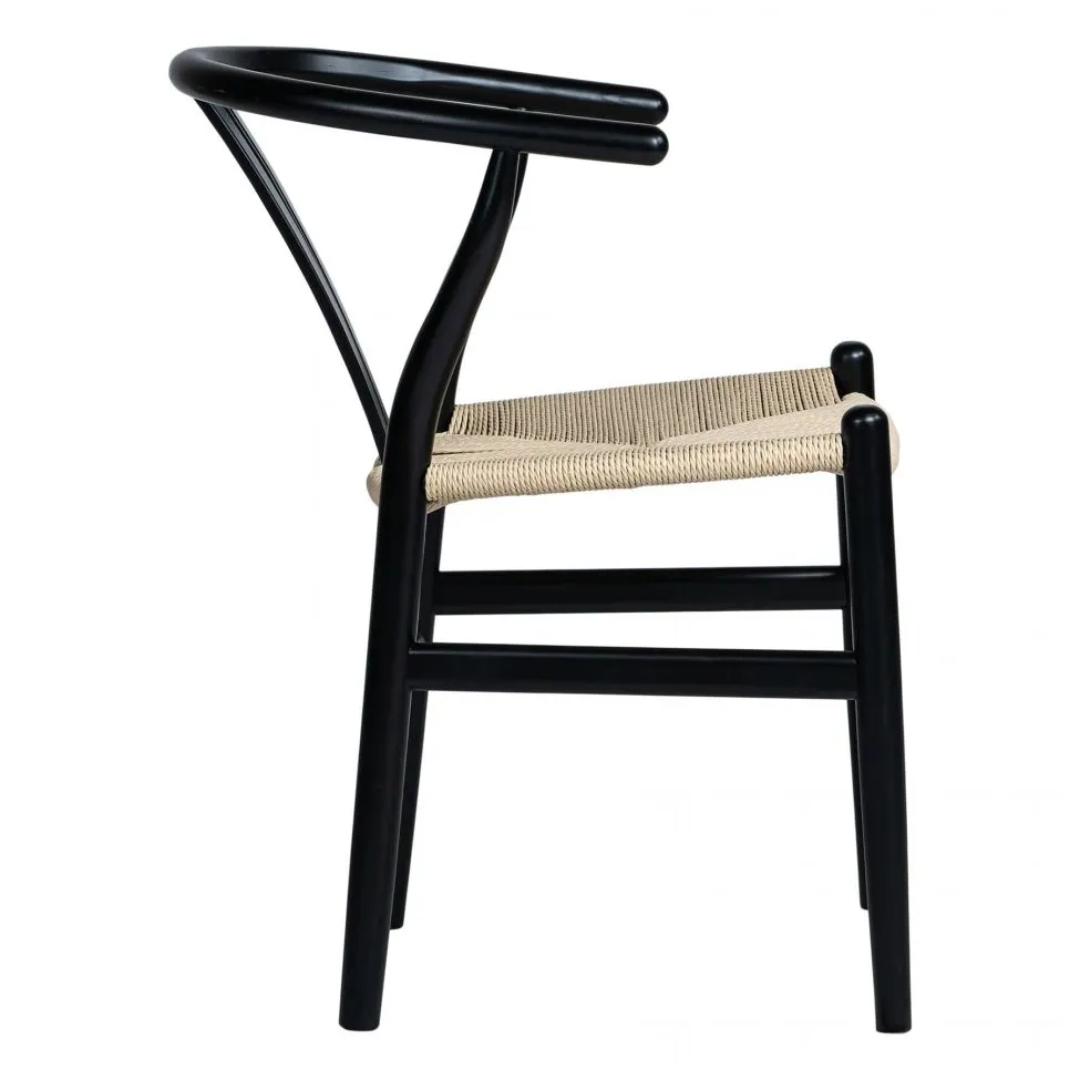 Chair - Alta (black/beige) - 2 pcs