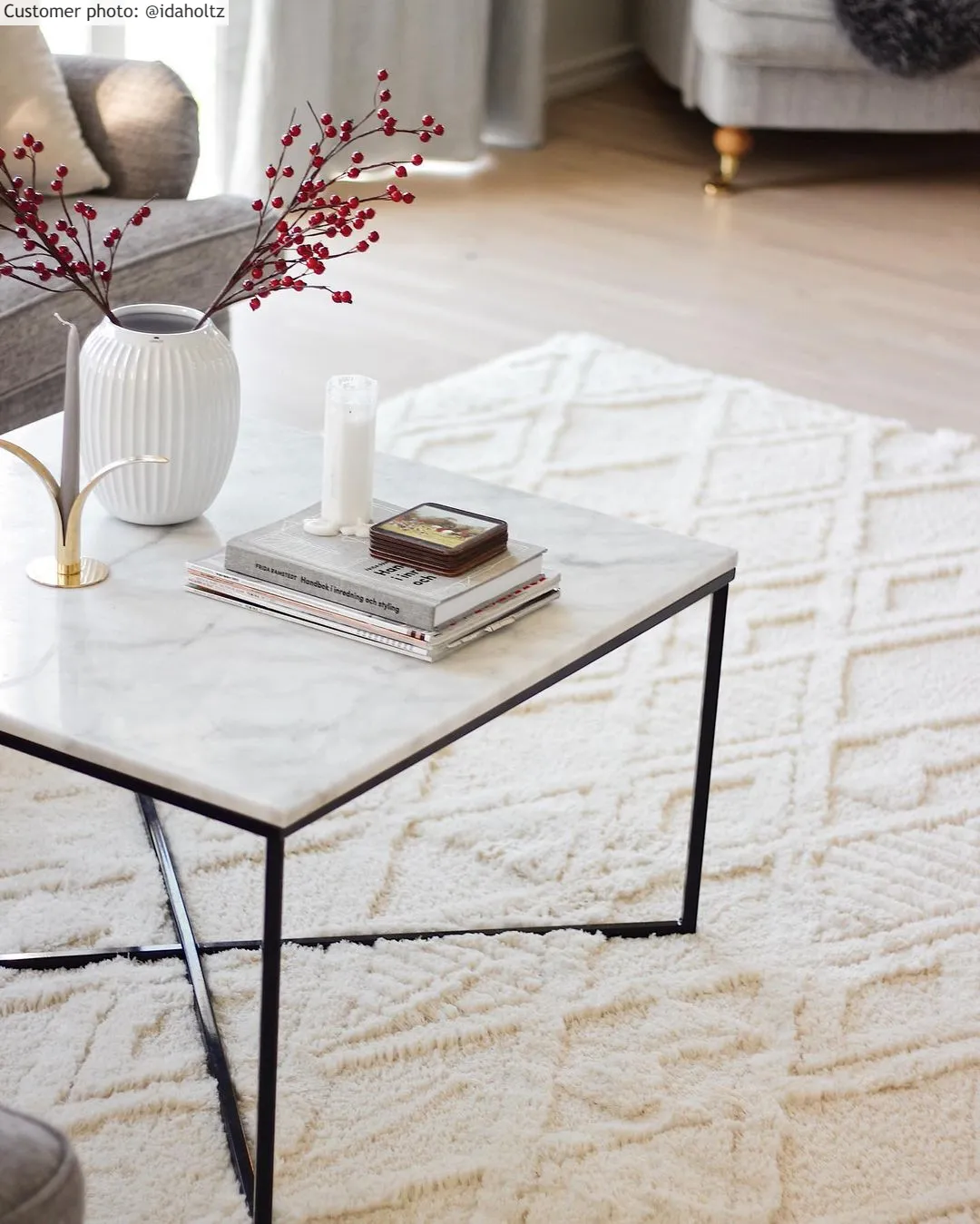 Shaggy rugs - Rostock (offwhite)