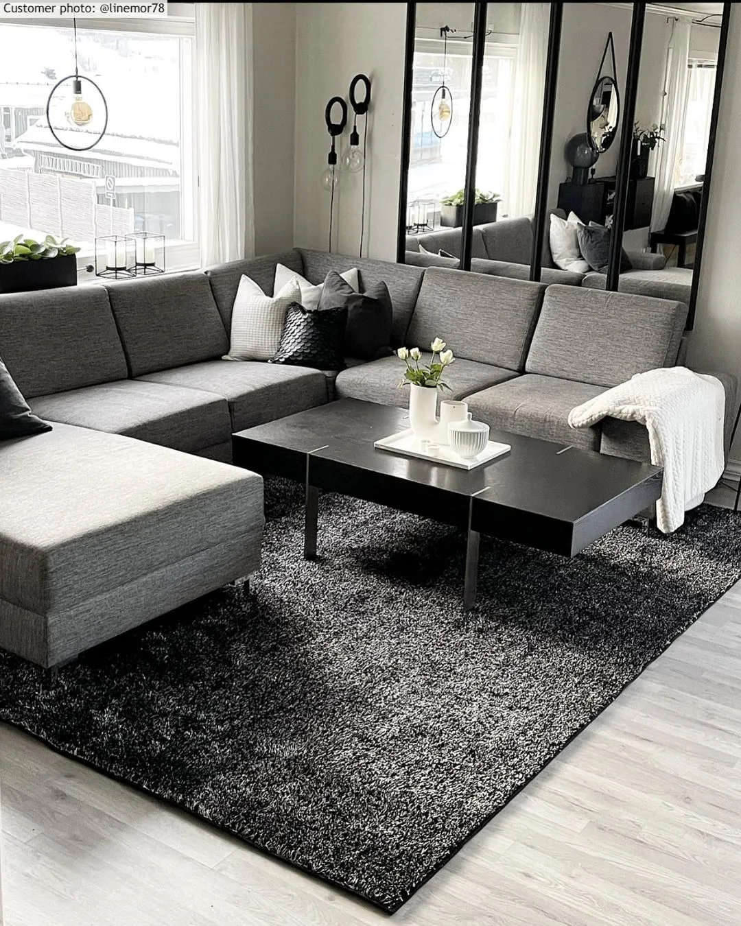 Shaggy rugs - Cosy (anthracite)