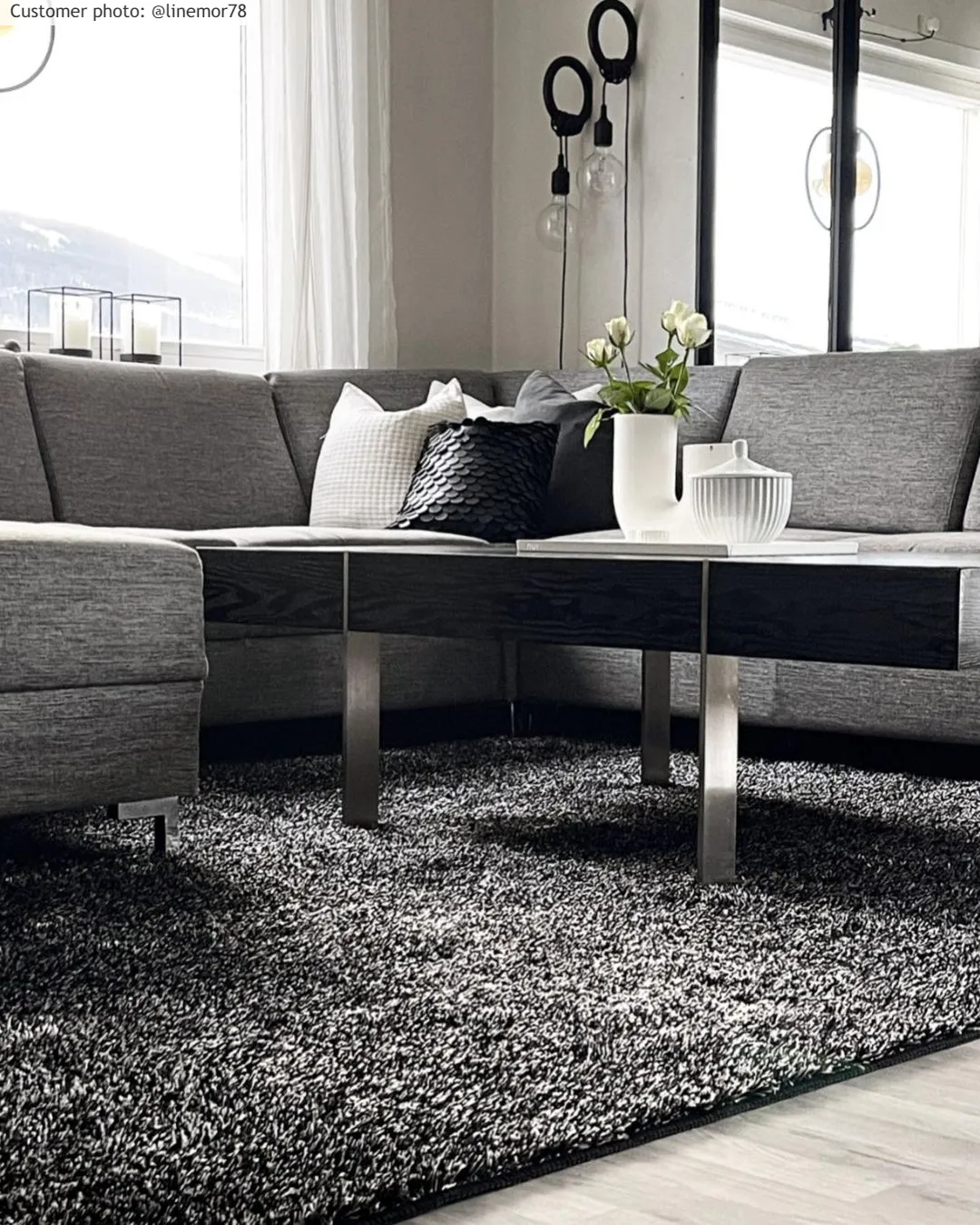 Shaggy rugs - Cosy (anthracite)