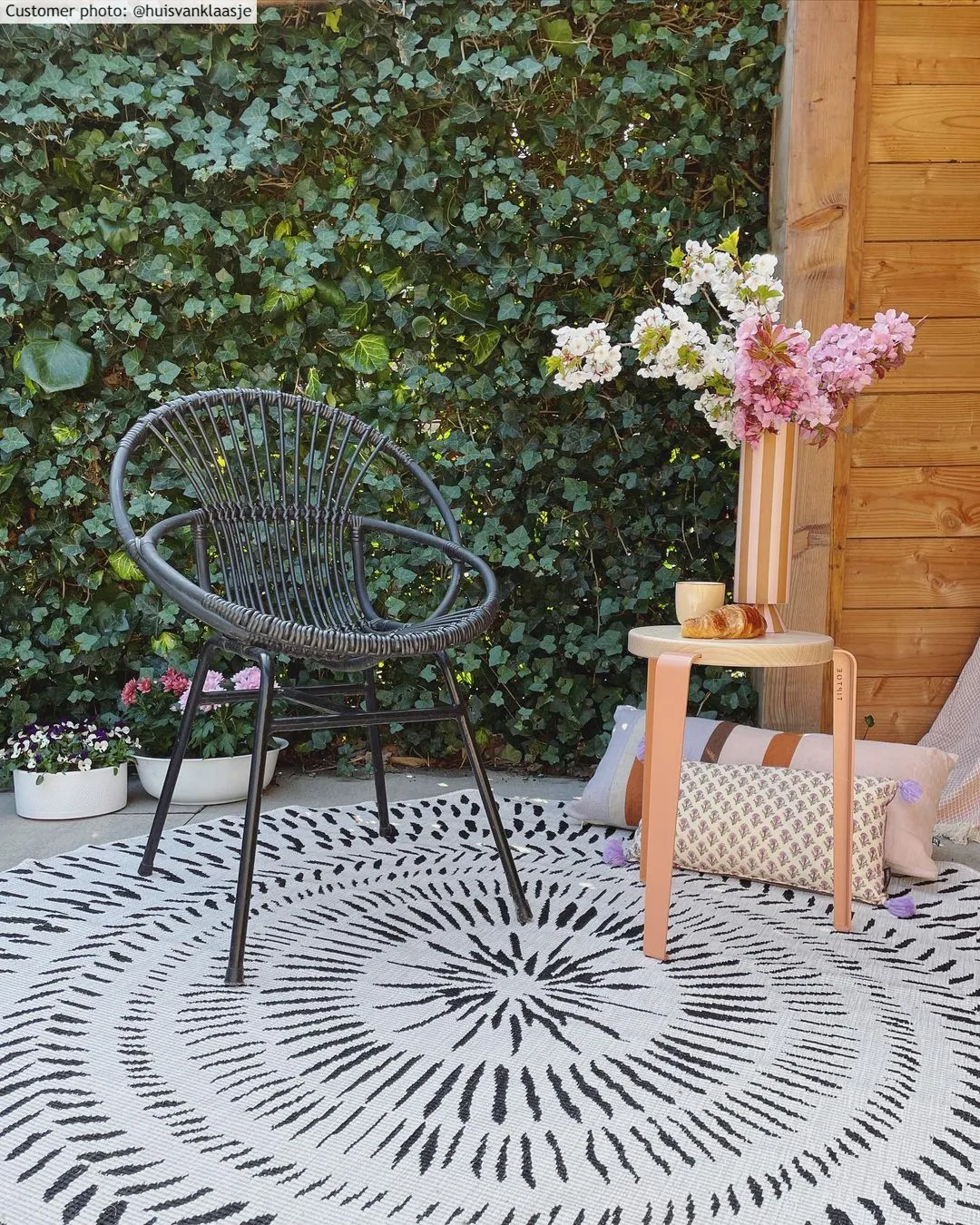 Round rug - Brussels Night (grey)