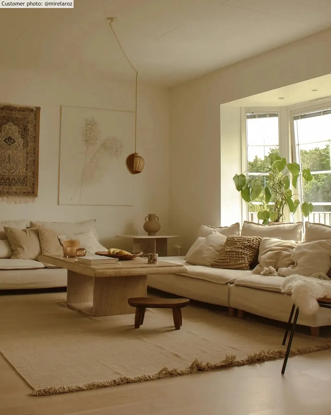 Wool rug - Layton (beige)