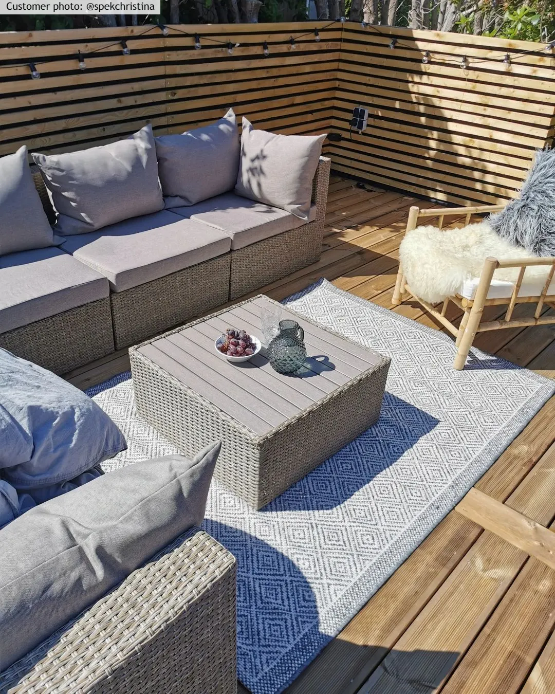 Indoor/Outdoor rug - Monsaraz (grey)