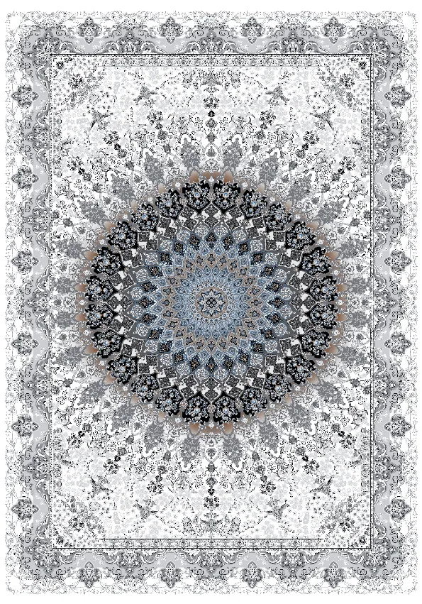 Wilton rug - Yelda (white/multi)