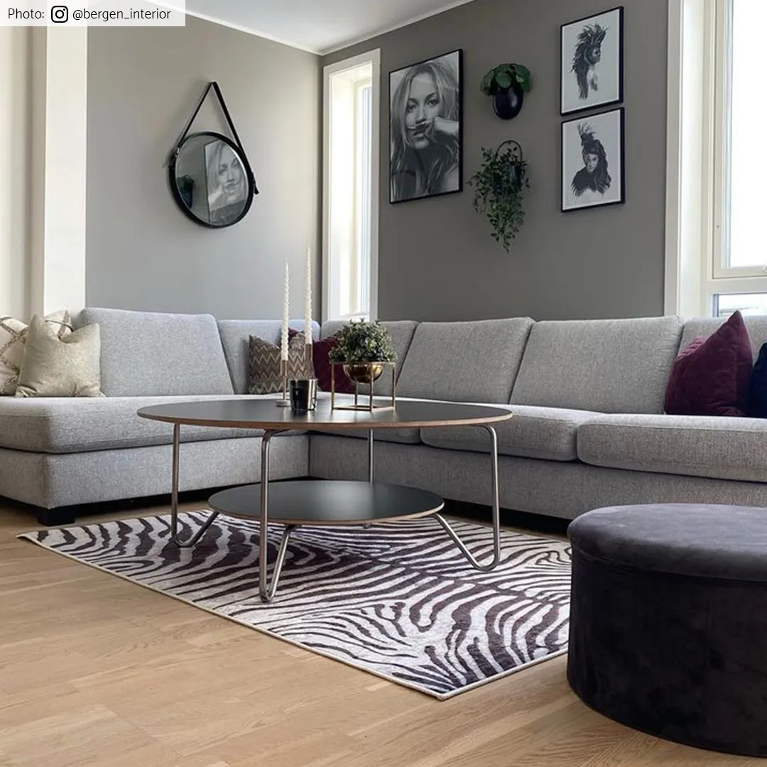 Wilton rug - Zebra (black/white)
